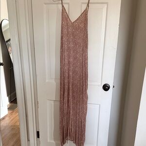 By Together Rose Gold Shimmer Maxi Dress